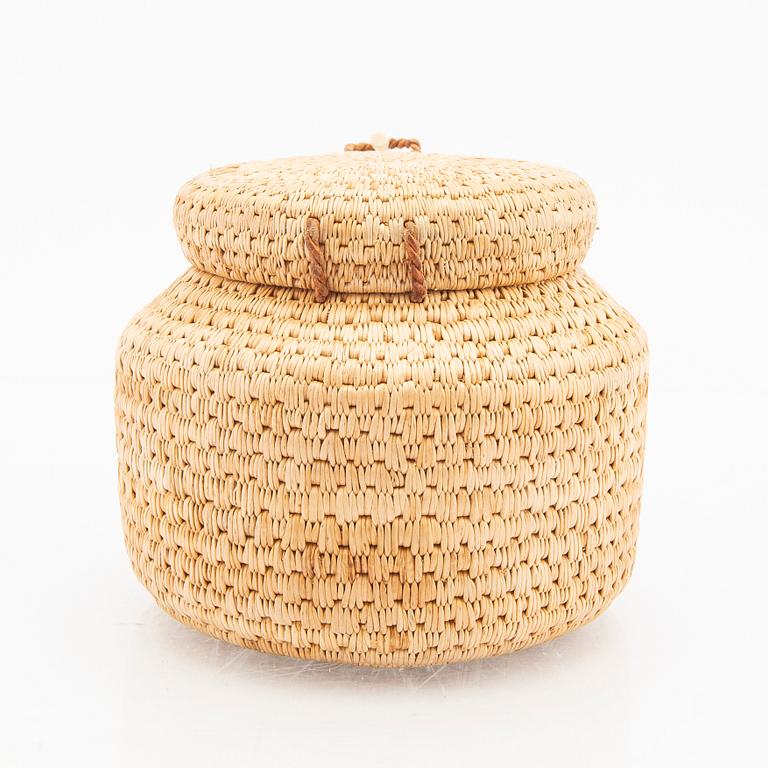 Margit Kitok-Åström, a signed box root work.