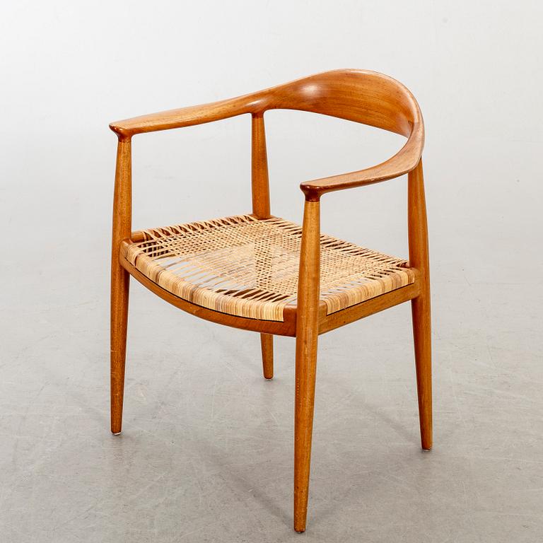 HANS J WEGNER, Karmstol, "The Chair" för Johannes Hansen, Danmark, 1950-tal.