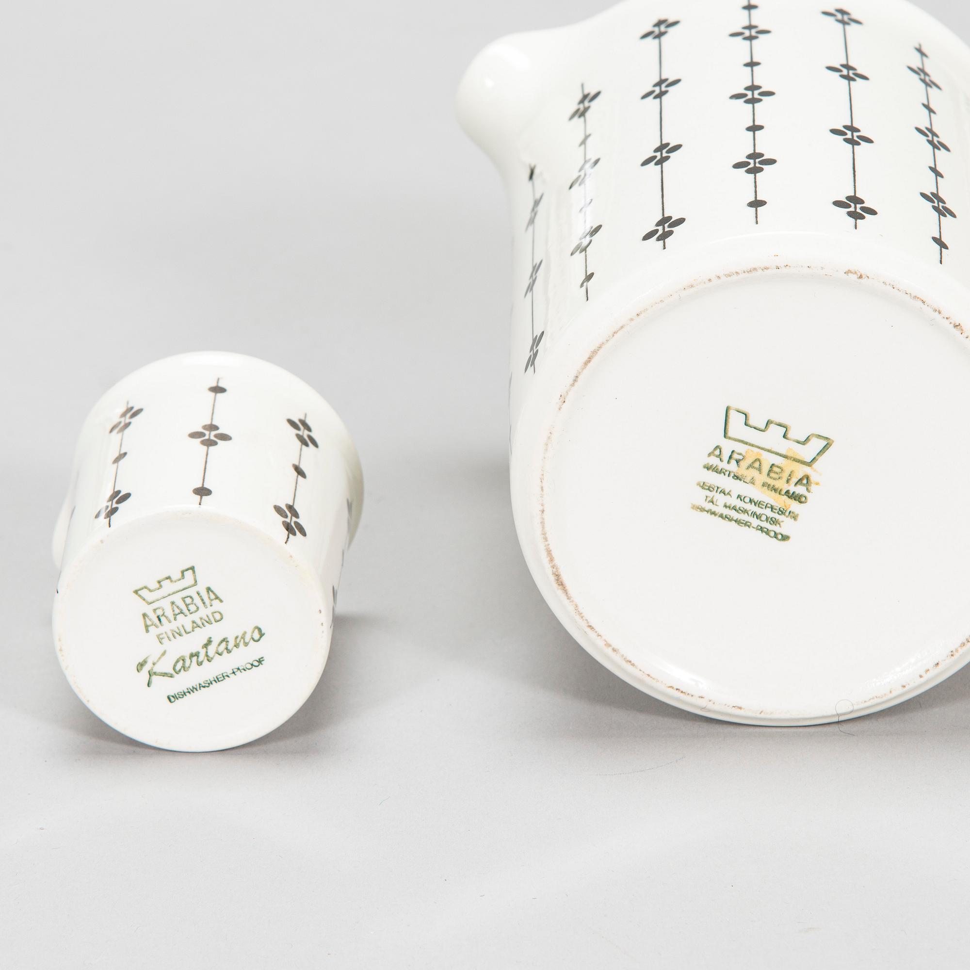 Esteri Tomula, servis, 43 delar, "Kartano", Arabia, 1970-tal.