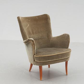 FÅTÖLJ, "Stora Furulid", Carl Malmsten, OPE. Märkt.