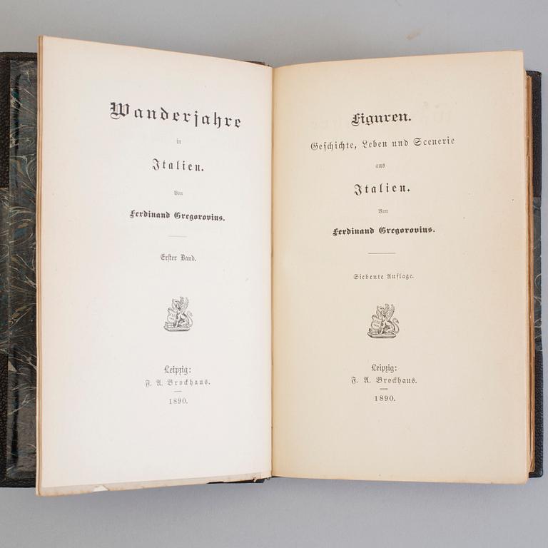 BOOKS, Ferdinand Gregorovius:
Wanderjahre in Italien. 1-5.