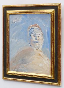 Evert Lundquist, Portrait in blue.