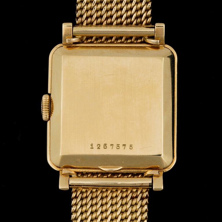 ARMBANDSUR, 18k guld, IWC, International Watch Company, Schaffhausen, 1960/70-tal. Totalvikt ca76g.