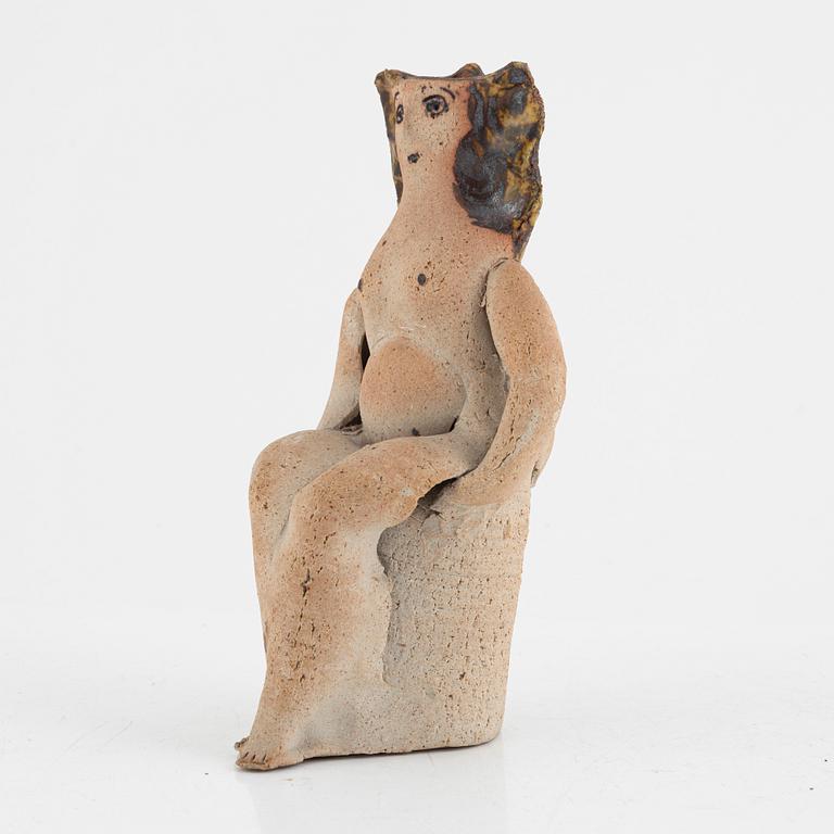 Lisa Larson, a unique chamotte stoneware figurine, dated -69.