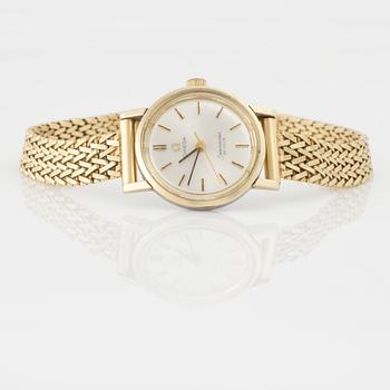 ARMBANDSUR, dam, armband i 18 K guld, Omega, Seamaster De Ville. Total vikt 29 g.