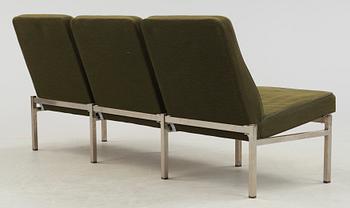 SOFFA, metall och tyg, 1960-tal.