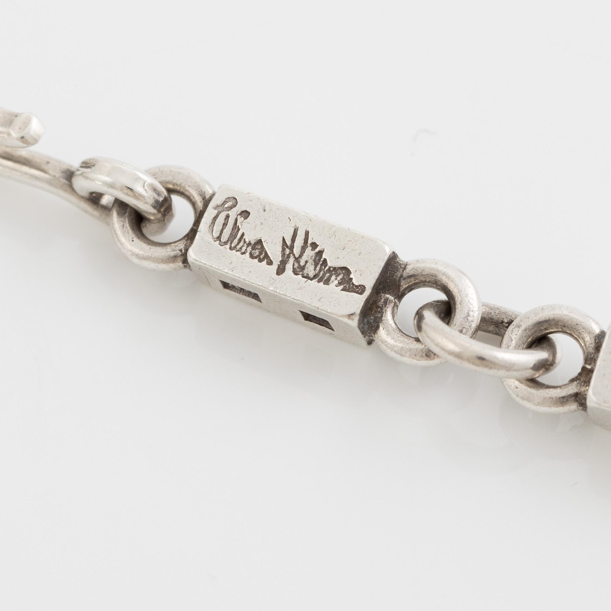 Wiwen Nilsson, A bracelet, sterling silver, Lund 1974.