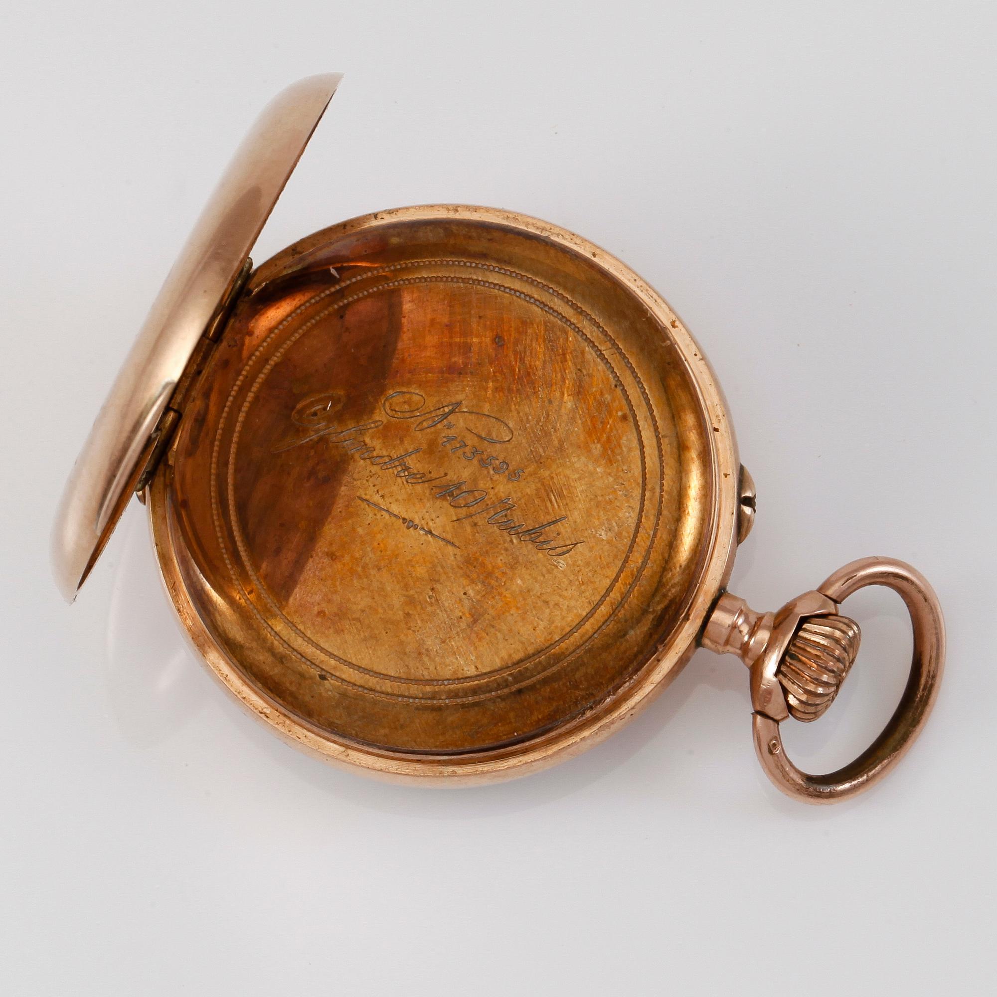 FICKUR, 14K guld, 1900-talets första hälft.