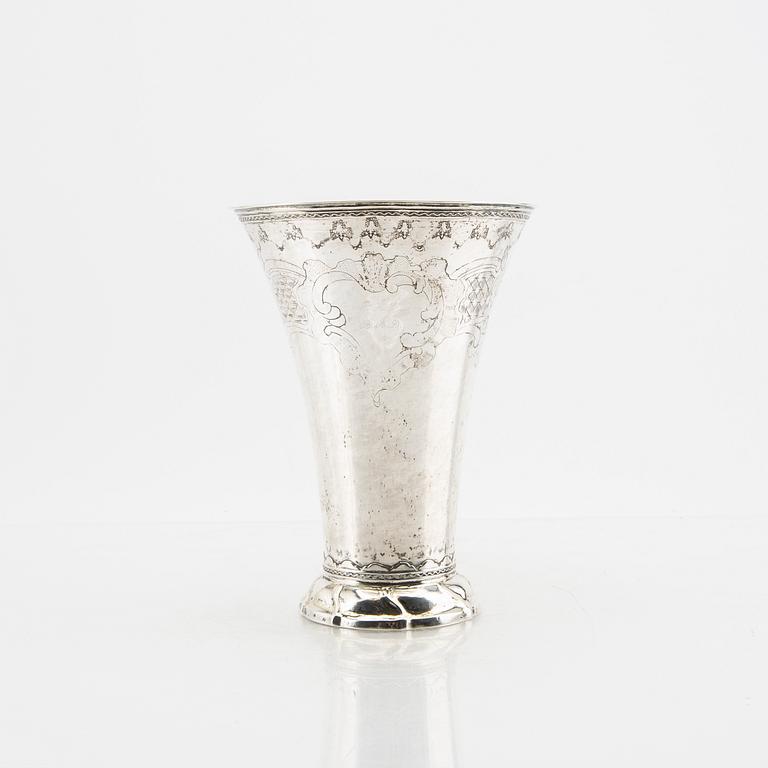 Arvid Floberg, bägare silver Stockholm 1769 rokoko.