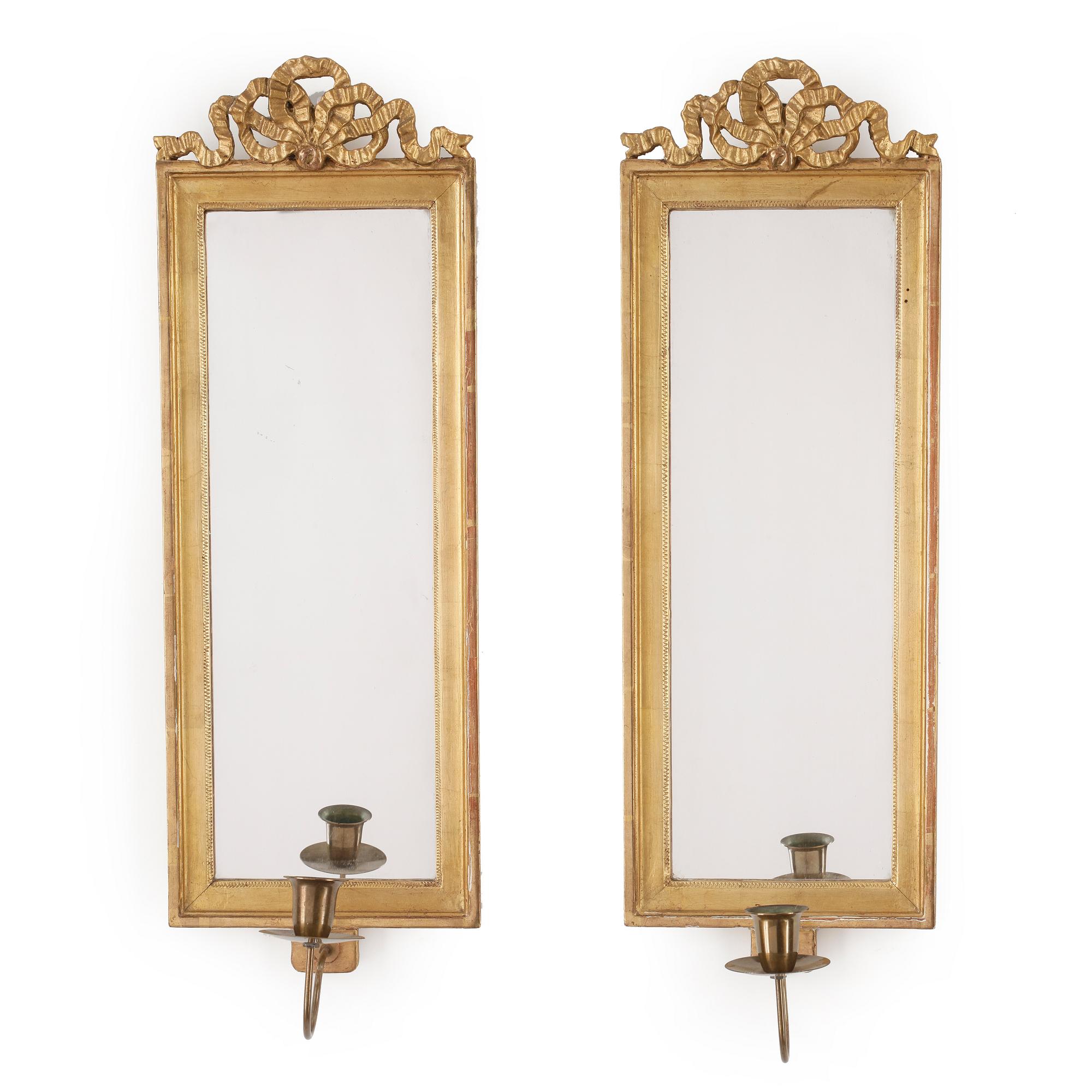 SPEGELMAPETTER, ett par, Gustaviansk stil, 1900-tal.