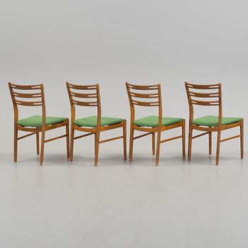 Four 1960s "Della" Ikea chairs.