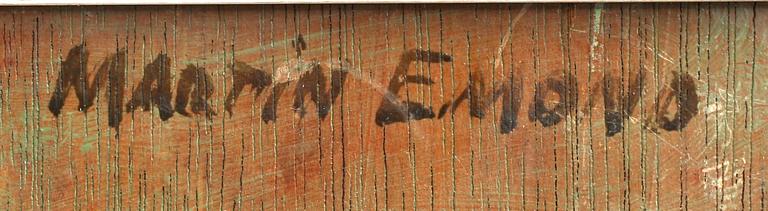 MARTIN EMOND, olja på pannå, sign.