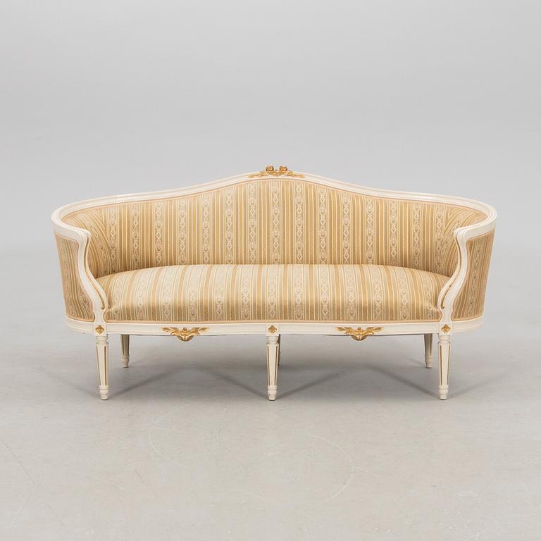 Soffgrupp 3 dlr Gustaviansk stil Johan Ekman 1900-talets andra hälft.