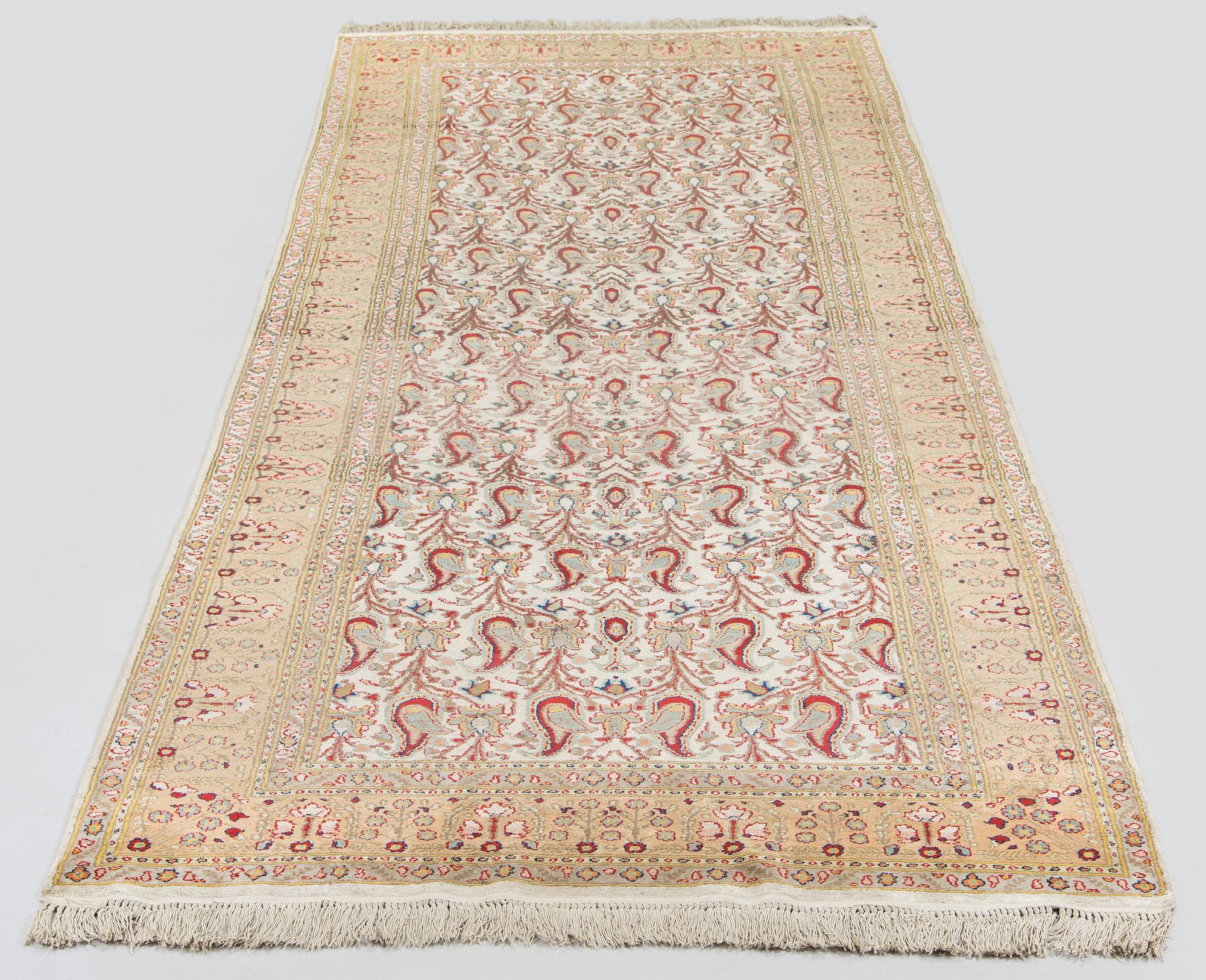 A silk runner, probably Turkey ca 284 x 99 cm.