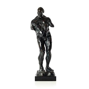 Gudmar Olovson, sculpture. Signed. Numbered. Foundry mark. Bronze, total height 50 cm, length 13 cm.