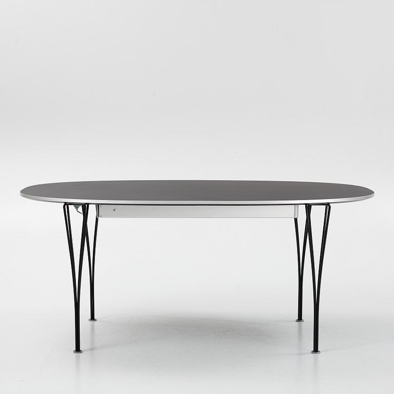 Bruno Mathsson & Piet Hein, matbord, "Superellips B620", Fritz Hansen, Danmark, daterat 2016.