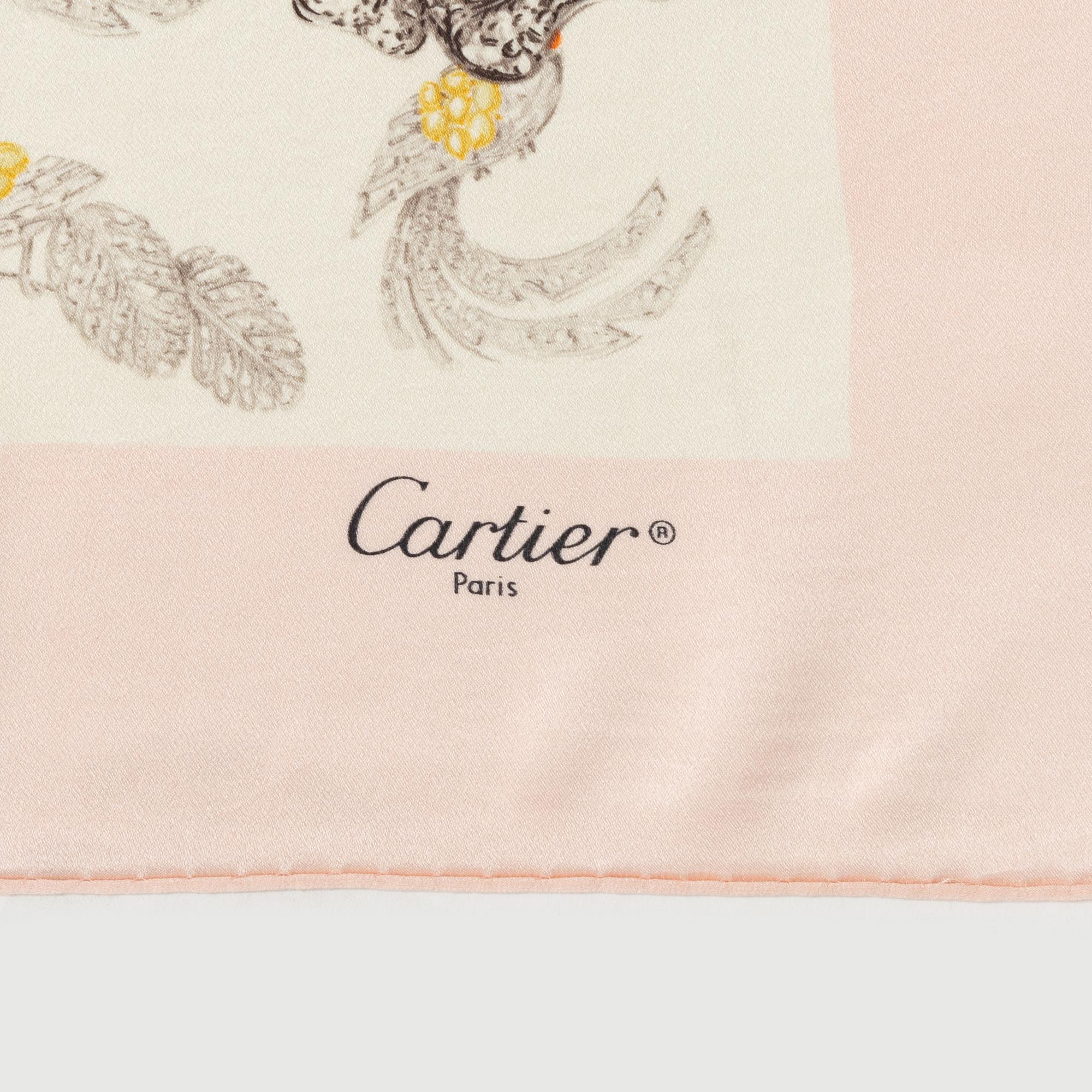 Cartier, a silk scarf.