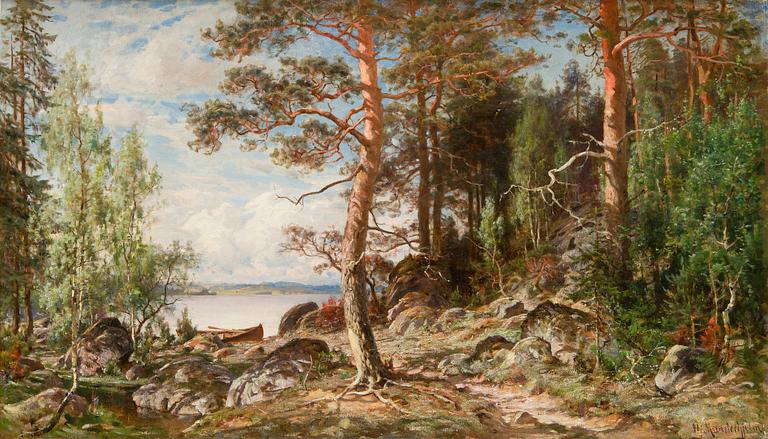 Hjalmar Munsterhjelm, Boat by the Shore.