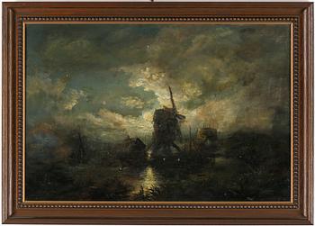 OKÄND KONSTNÄR, olja på duk, otydligt signerad, 1700-tal.