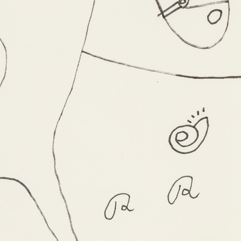 ROGER RISBERG, indian ink on paper, signed RR.