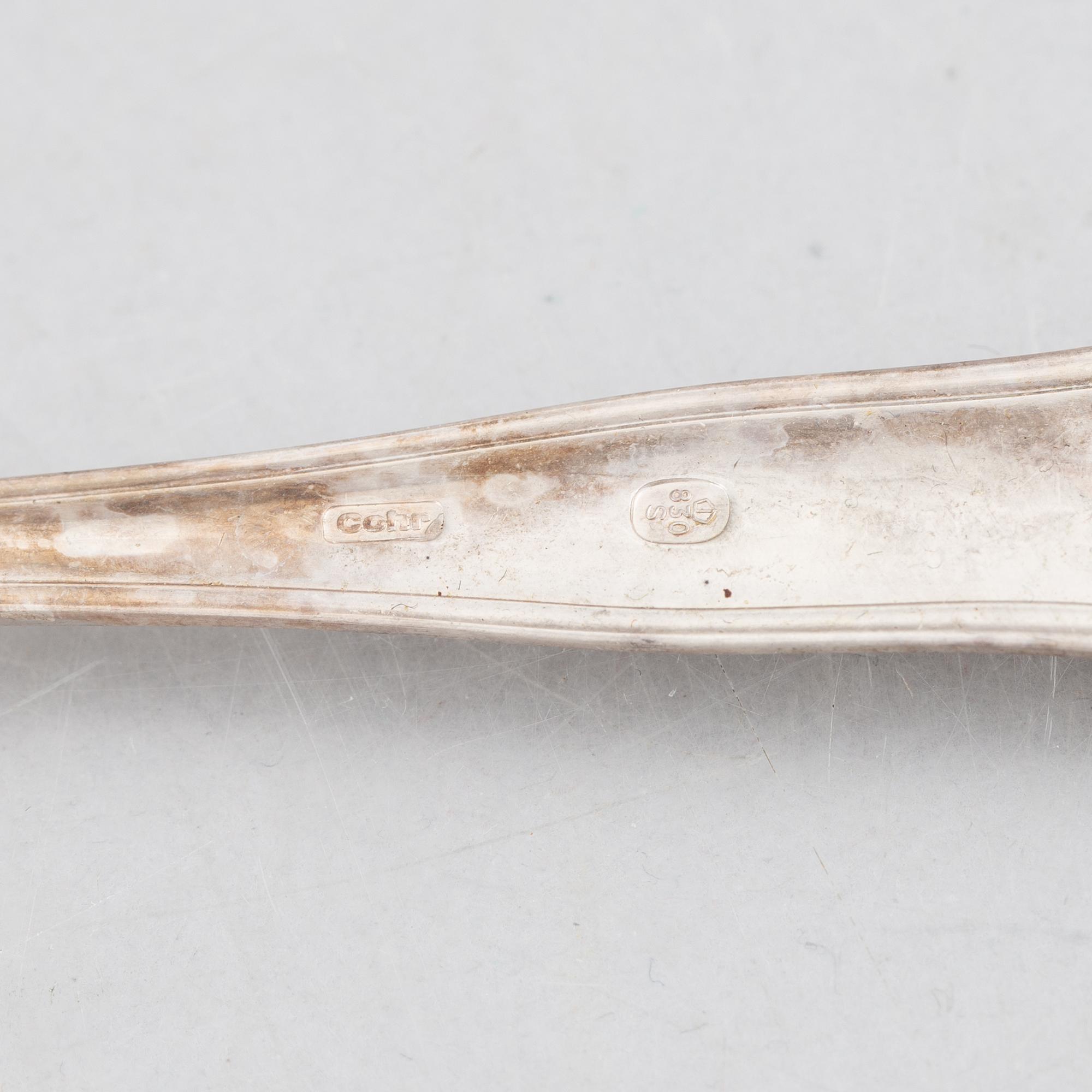 A 34-piece silver culery, model 'Saxon', Cohr, Denmark.