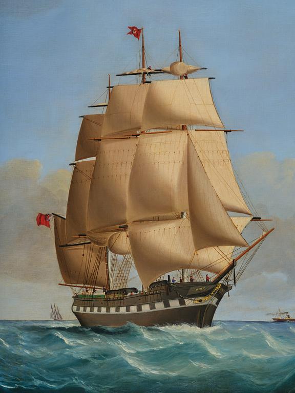 Charles Ogilvy, The Full-Rigged Ship "Amy" off Anglesey.
