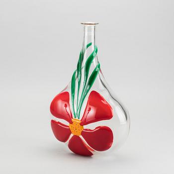 A BERIT JOHANSSON GLASS VASE, Salviati Murano, Pauly & Cia 2008, signed.