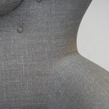 Carl Malmsten, armchair with footstool, "The Giant Toad", O. H. Sjögren, Tranås, 2014.