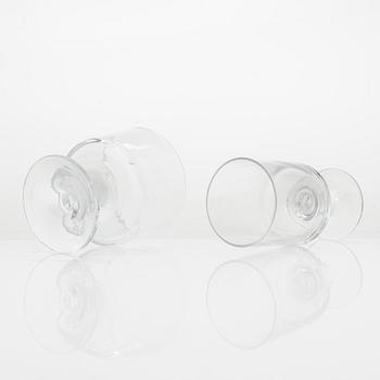 Tapio Wirkkala, glasservisdelar, 37 st, "Karelia", Iittala, 1900-talets sista kvartal.