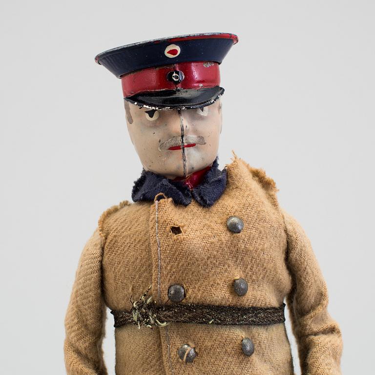 A Lehmann tinplate and textile Captain of Kopenick, Germany, 1907-1918.