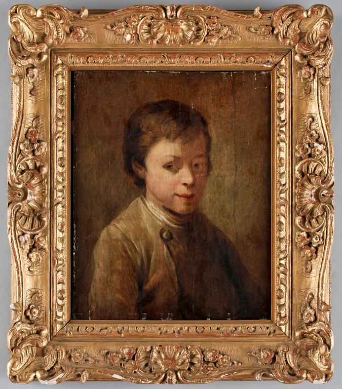 OKÄND KONSTNÄR, olja på förstärkt pannå, 1800-talets första hälft.