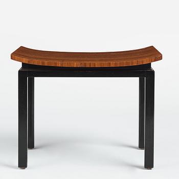 Swedish Grace, taburett, möjligen utförd av snickarmästare Albin Johansson, 1930-tal.