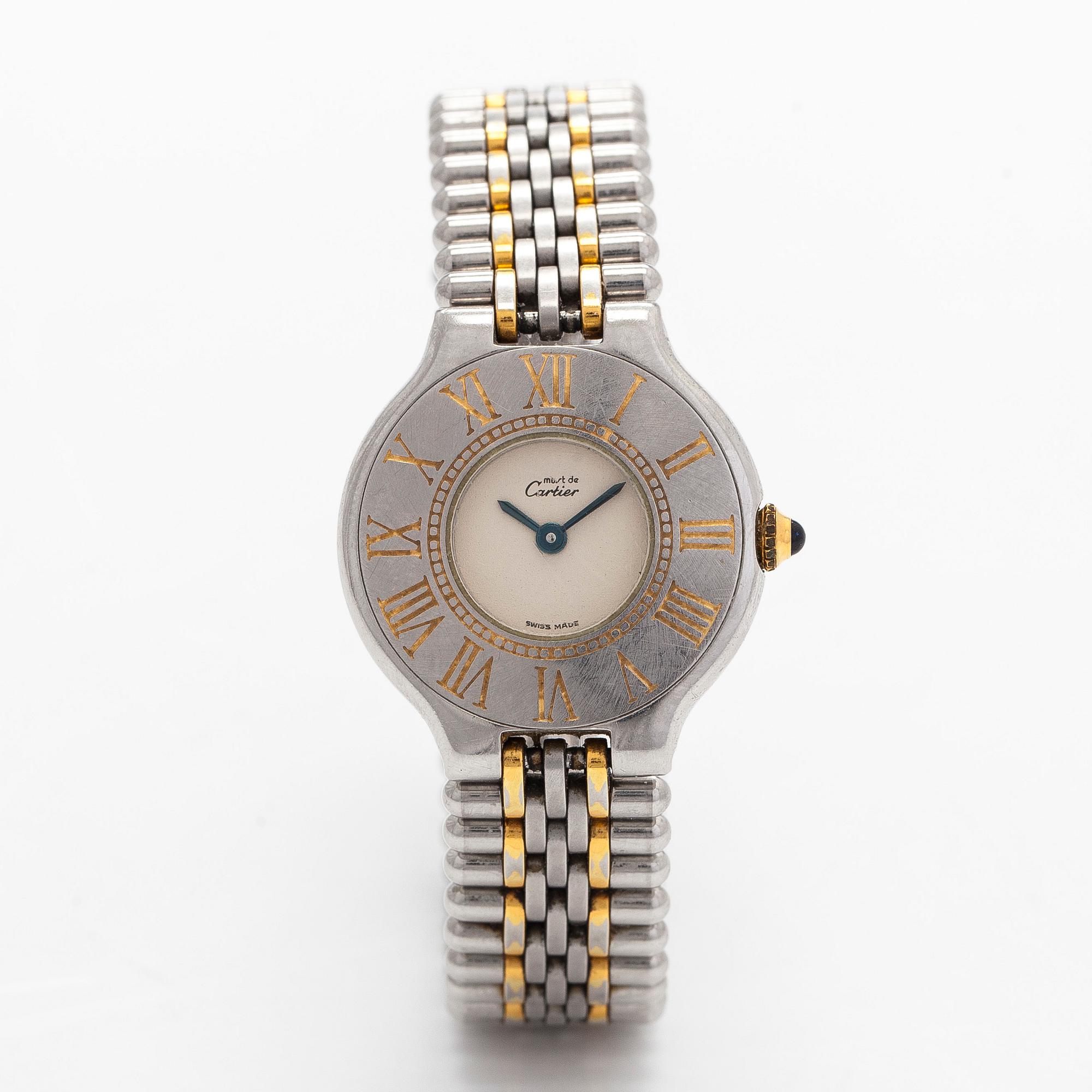 Cartier, Must 21, rannekello, 28 mm.