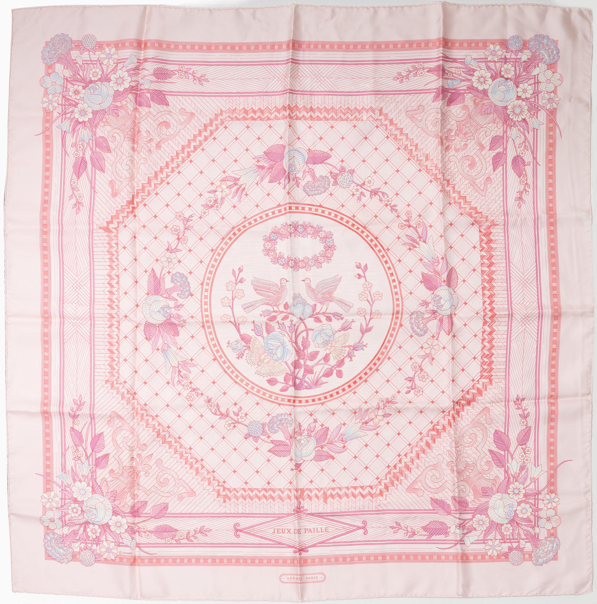 Hermès, scarf, “Jeux de Paille”.