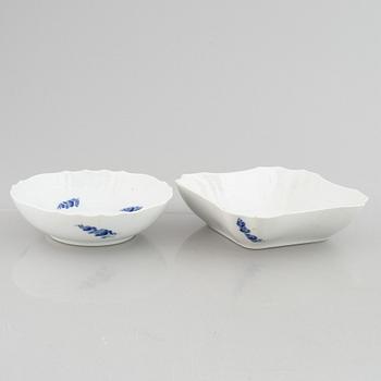 Royal Copenhagen, service parts, 51 pcs, porcelain, "Blue Flower", Denmark.