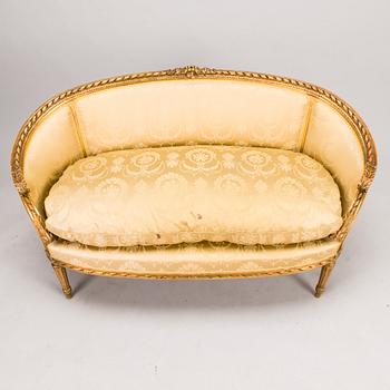 SOFFA, sk. badkarssoffa, gustaviansk stil, kring år 1900.