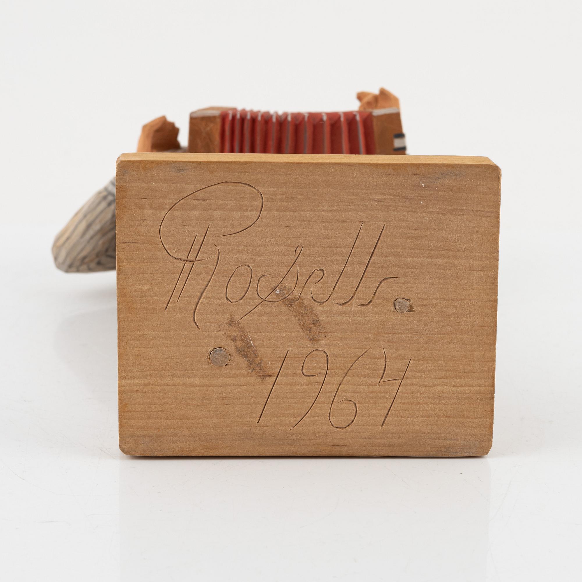 Herman Rosell, Man med dragspel.