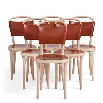 Jonas Bohlin, a set of six 'Vilda 3' chairs from Gemla, Diö, Sweden, 2018.