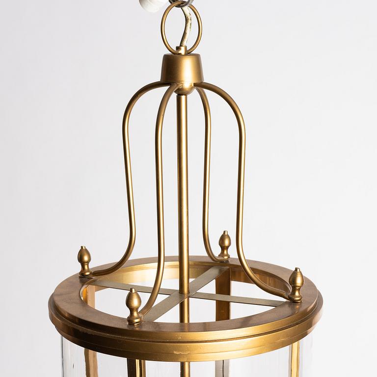 A pair of ceiling lanterns, contemporary.