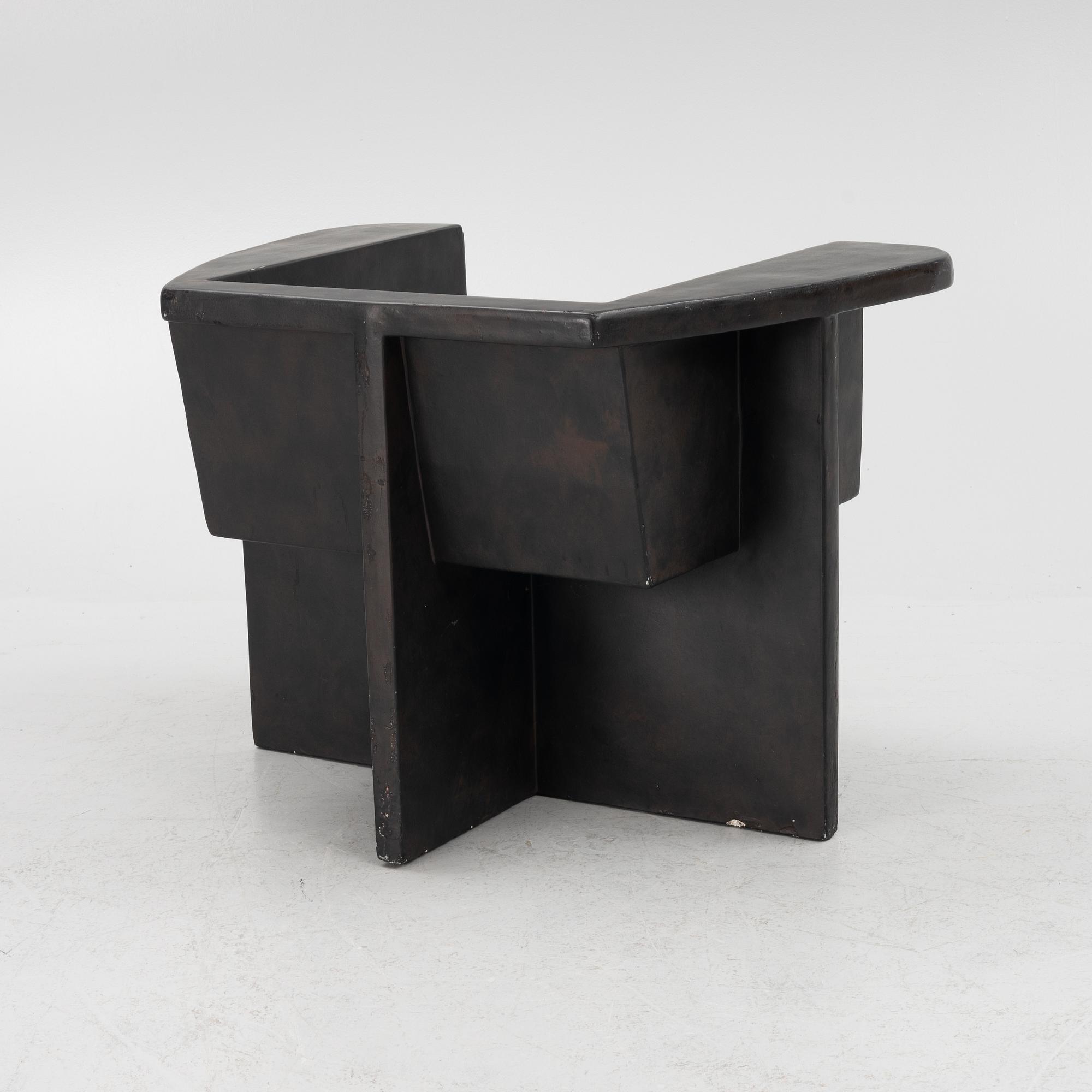 Kristian Sofus Hansen & Tommy Hyldahl, armchair "Brutus Lounge Chair", 101 Copenhagen, Denmark.