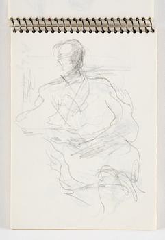 Lotte Laserstein, 4 skissböcker med blyertsteckningar.