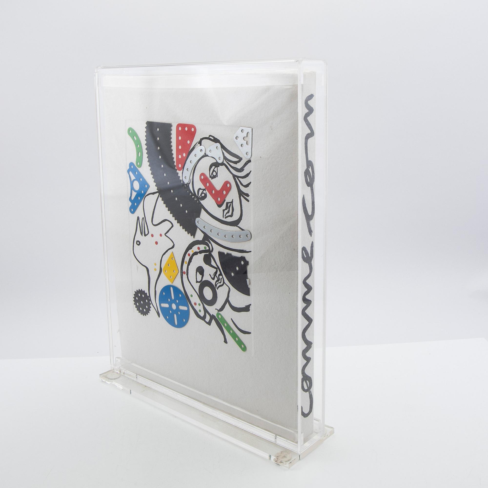 Enrico Baj, Book cover, "Comme le comme dans son comme".