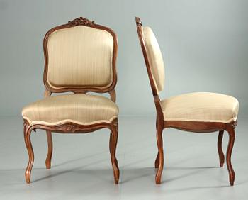 SALONGSMÖBEL, 6 delar, Louis XV-stil, 1900-tal.