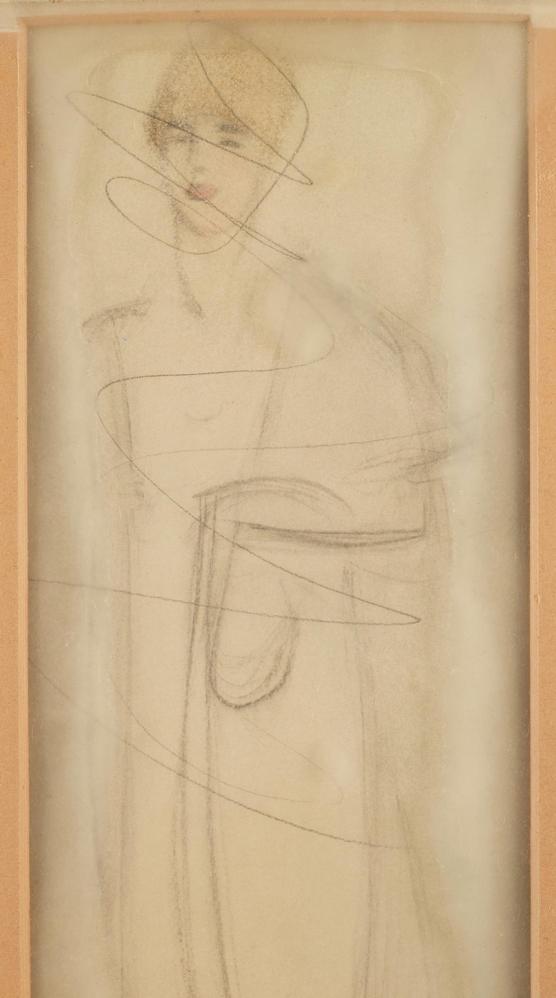 Helene Schjerfbeck, "Marta dansande (Svart kjol)" (Marta dancing [Black skirt] ).