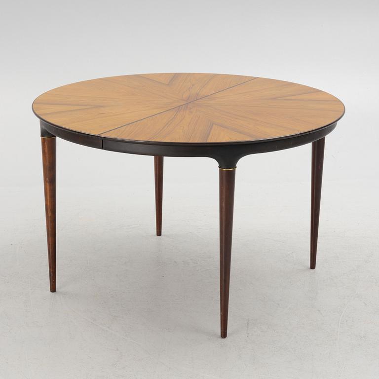 Svante Skogh, a 'Cortina' dining table and six chairs, Seffle Möbelfabrik, 1960's.