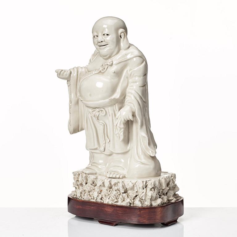 Figurin, blanc de chine. Qing dynastin.