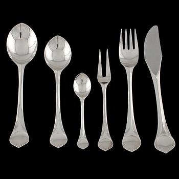 BESTICKSERVIS, 53 delar, nysilver, "Lotus", Rosenthal, 1900-talets fjärde kvartal.
