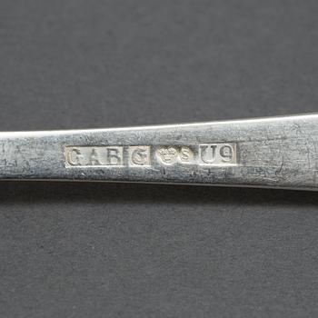 A 30 pcs silver cutlery 'Rosenholm' by Jacob Ängman for GAB, Stockholm, 1971-1993.