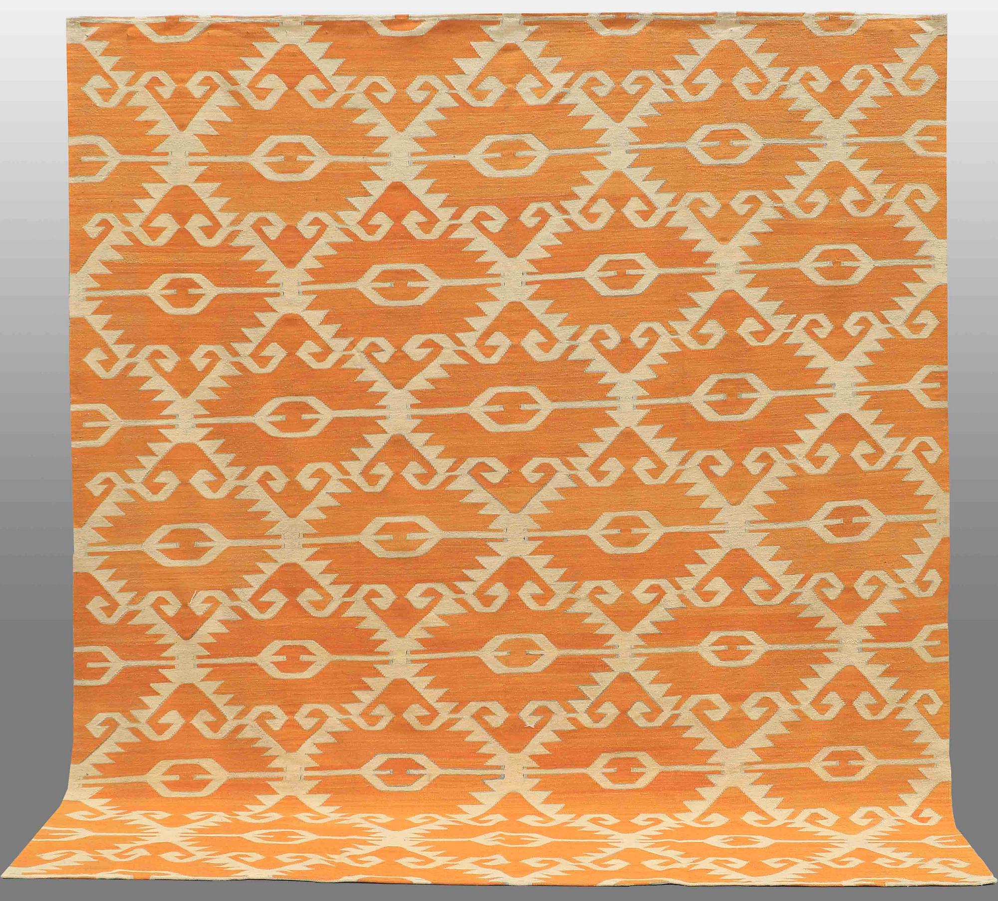 A CARPET, flat weave, around 294 x 264 cm.
