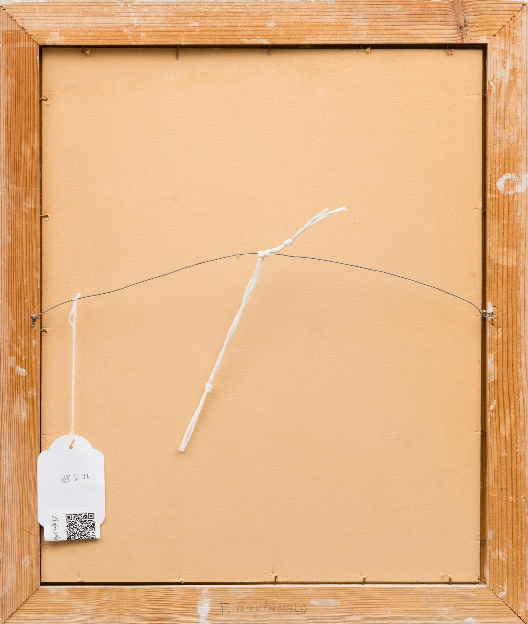 Oil on canvas, laid on board, signed.